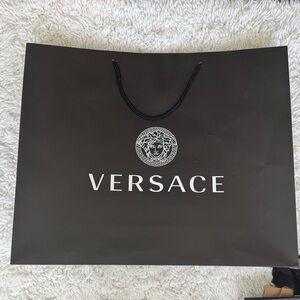 Versace Black Luxury shopping bag